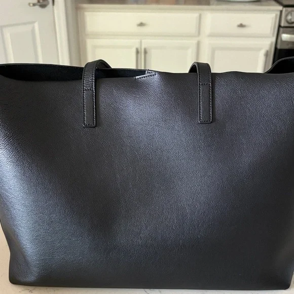 Saint Laurent Classic Black Leather Tote and Wallet - Picture 10 of 16